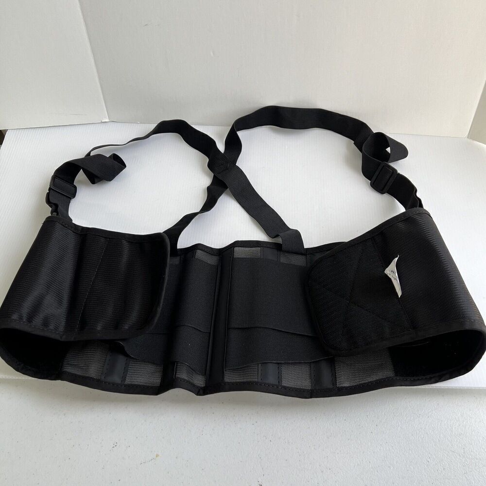 DJ Orthopedics Procare 79-89145 Medium Industrial Back Support Suspenders BLACK